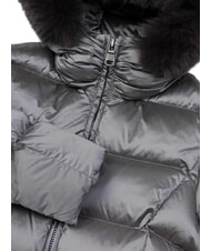 COLMAR DELUXE Długa kurtka puchowa z kapturem ciemna stal-ciemna stal - Kurtki puchowe damskie - 7