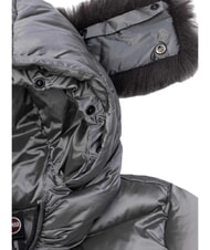 COLMAR DELUXE Długa kurtka puchowa z kapturem ciemna stal-ciemna stal - Kurtki puchowe damskie - 8