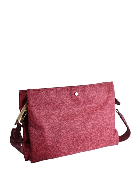 L'ECOLE NYLON Trzykomorowa torba na ramię merlot - Torby damskie