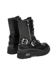CULT SLASH 4585 Sk&oacute;rzane botki z klamrami czarny - Buty damskie - 3