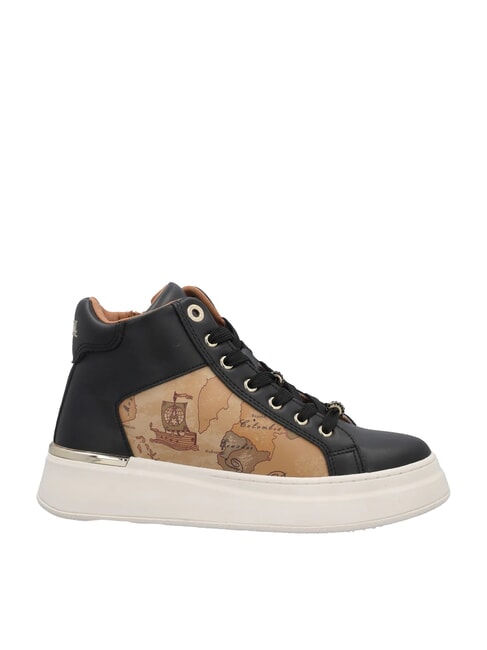 GEO Wysokie trampki czarny/gebei - Buty damskie