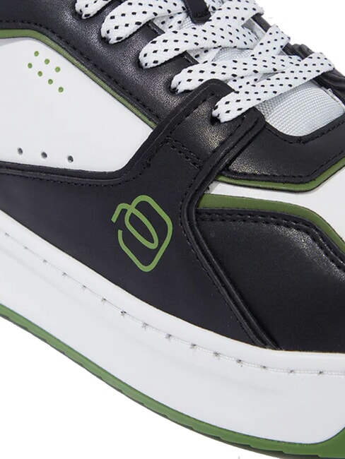 URBAN  Adidasy czarno/biało/zielono - Buty męskie