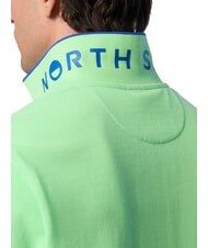 NORTH SAILS COLLAR STRIPED Koszulka polo bawełniana z kr&oacute;tkim rękawem letnia zieleń - Polo męskie - 3