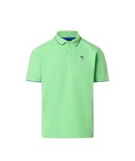 NORTH SAILS COLLAR STRIPED Koszulka polo bawełniana z kr&oacute;tkim rękawem letnia zieleń - Polo męskie - 4