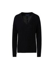NORTH SAILS N/S Sweter z dekoltem w serek czarny - Koszulki damskie - 4