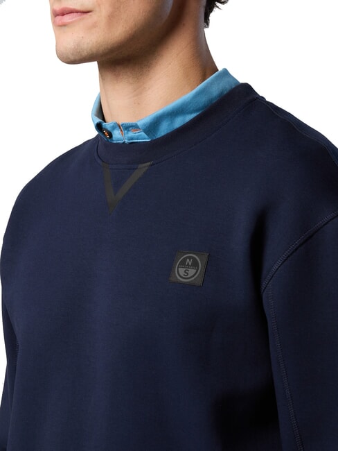 LOGO Bluza z okrągłym dekoltem granatowy - Bluzy męskie