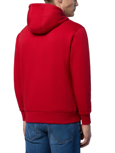 LOGO Bluza z kapturem zapinana na suwak czerwona lawa - Bluzy męskie