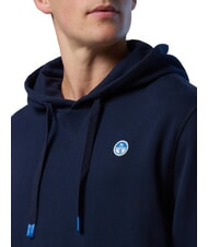 NORTH SAILS ROUND LOGO Bluza z kapturem bawełniana granatowy - Bluzy męskie - 3