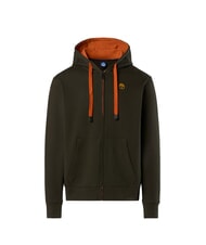 NORTH SAILS LOGO Bluza z kapturem zapinana na suwak leśna zieleń - Bluzy męskie - 3