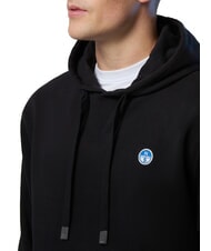 NORTH SAILS ROUND LOGO Bluza z kapturem bawełniana czarny - Bluzy męskie - 3