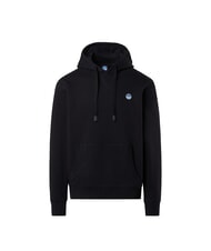 NORTH SAILS ROUND LOGO Bluza z kapturem bawełniana czarny - Bluzy męskie - 4
