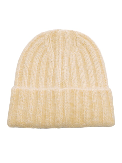 ESTELLE Czapka beanie z mankietem KREM - Włosy