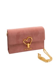 LOVE MOSCHINO SMART DAILY Torba na ramię z klapką antyczny r&oacute;ż - Torby damskie - 2