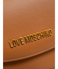 LOVE MOSCHINO CHUNKY TAB Torba z klapą i paskiem na ramię SK&Oacute;RA - Torby damskie - 4