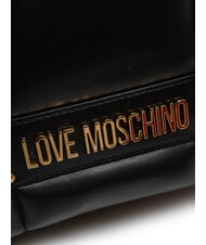 LOVE MOSCHINO PUFFY LOGO Mała torebka na ramię w kształcie serca czarny/czerwony/czarny - Torby damskie - 3