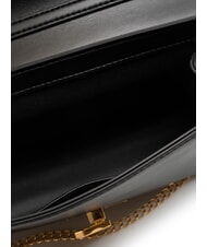 LOVE MOSCHINO SMART DAILY Kopert&oacute;wka z łańcuszkowym paskiem na ramię Czarny - Torby damskie - 5