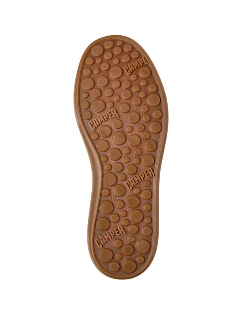 PELOTAS SOLLER Wielokolorowe sk&oacute;rzane trampki biały naturalny - Buty damskie