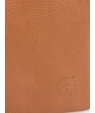 TIMBERLAND SMALL Mała sk&oacute;rzana kopert&oacute;wka z paskiem na nadgarstek koniak - Torby damskie - 3
