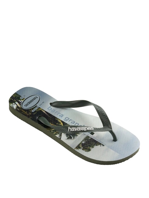 TOP SURFER Klapki oliwkowo-zielony - Buty męskie