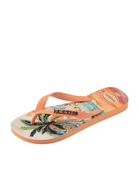 TOP TROPICALIA Klapki brzoskwinia - Buty damskie