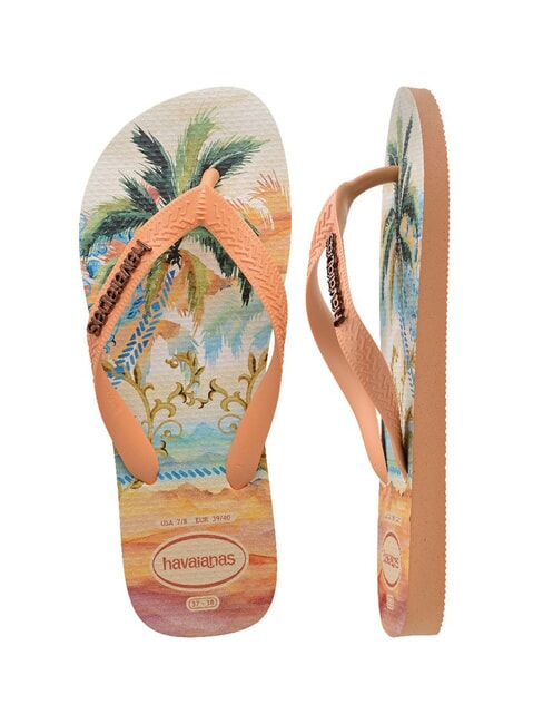 TOP TROPICALIA Klapki brzoskwinia - Buty damskie