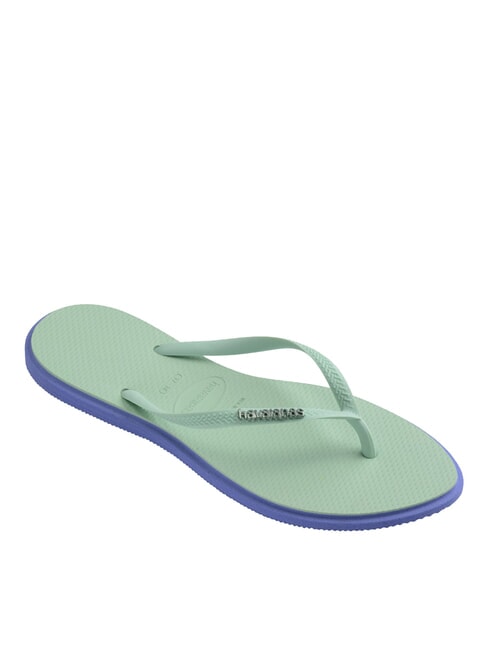 SLIM POINT Klapki niebieski prowansalski - Buty damskie