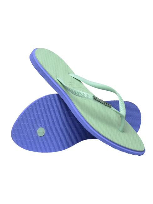 SLIM POINT Klapki niebieski prowansalski - Buty damskie