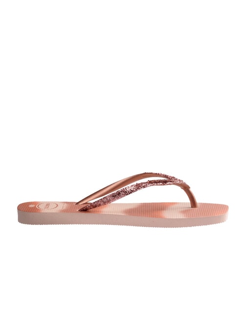 STYLESLIM SQUARE GLITTER Klapki kwadratowe balet r&oacute;żowy - Buty damskie