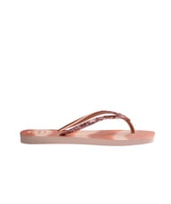 HAVAIANAS STYLESLIM SQUARE GLITTER Klapki kwadratowe balet r&oacute;żowy - Buty damskie - 2