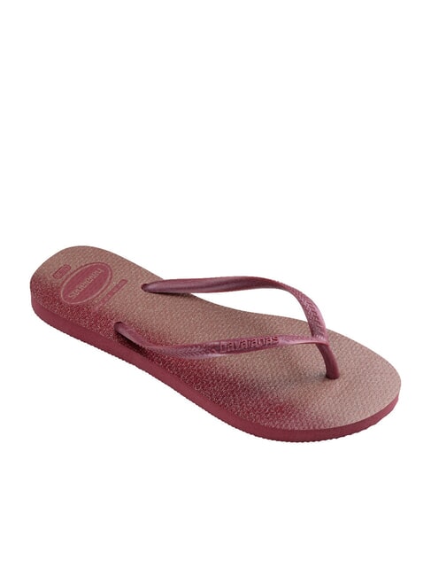 SLIM GLOSS Klapki amarant - Buty damskie