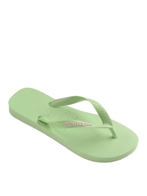 TOP PULL AND BEAR Klapki trawa cytrynowa - Buty uniseks