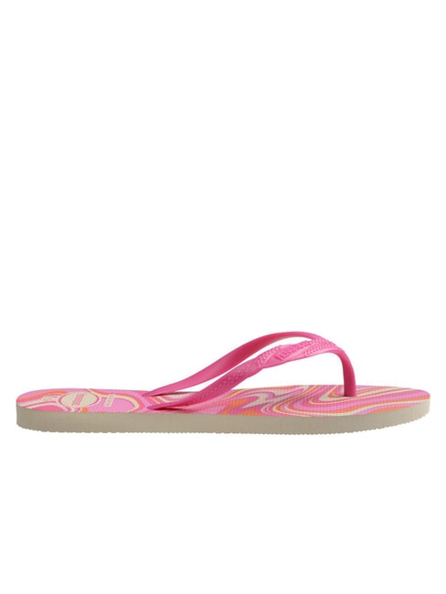 FANTASIA STYLE Klapki beżowy/r&oacute;żowy - Buty damskie