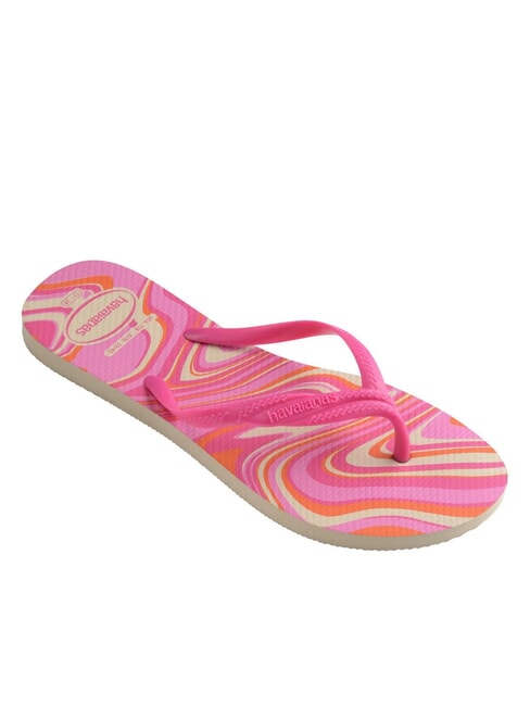 FANTASIA STYLE Klapki beżowy/r&oacute;żowy - Buty damskie