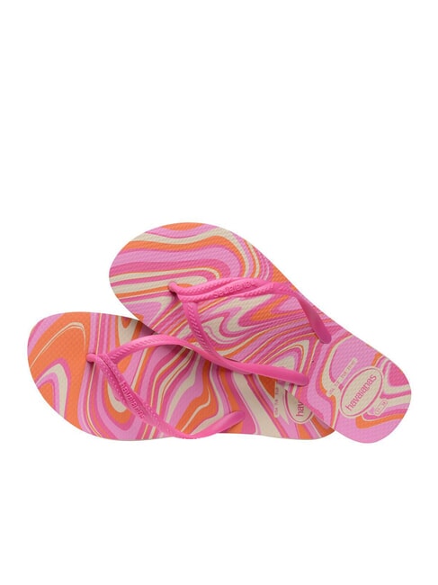 FANTASIA STYLE Klapki beżowy/r&oacute;żowy - Buty damskie