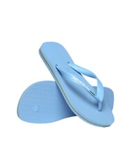 HAVAIANAS BRASIL LOGO Klapki  niebieski lawendowy/biały - Buty uniseks - 3