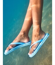 HAVAIANAS BRASIL LOGO Klapki  niebieski lawendowy/biały - Buty uniseks - 4