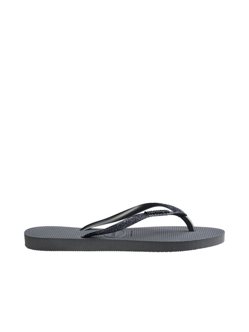 SLIM GLITTER II Klapki szary/grafitowy - Buty damskie