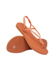 HAVAIANAS LUNA klasyczne klapki zamknięty pomarańczowy - Buty damskie - 4