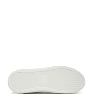 LOVE MOSCHINO ECLIPSE50 Sk&oacute;rzane trampki biały/bordowy - Buty damskie - 5