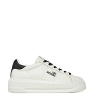LOVE MOSCHINO ECLIPSE50 Sk&oacute;rzane trampki czarno/biały - Buty damskie - 2