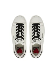 LOVE MOSCHINO ECLIPSE50 Sk&oacute;rzane trampki czarno/biały - Buty damskie - 4