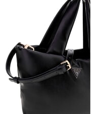 GUESS SUNETRA Mała torba shopper z paskiem na ramię CZARNY - Torby damskie - 3