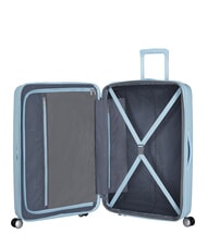 AMERICAN TOURISTER SOUNDBOX Duży, rozszerzalny w&oacute;zek PASTELOWY NIEBIESKI - W&oacute;zki twarde - 2
