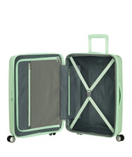 AMERICAN TOURISTER SOUNDBOX SPINNER W&oacute;zek średni, rozszerzalny pastelowa zieleń - W&oacute;zki twarde - 2