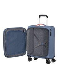 AMERICAN TOURISTER CLOUDRIDER Rozszerzalny w&oacute;zek na bagaż podręczny niebieski kamień - Bagaż podręczny - 2