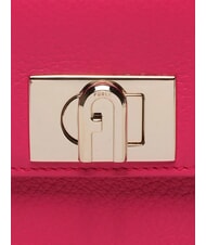 FURLA 1927 Mała sk&oacute;rzana torba na ramię r&oacute;żowy - Torby damskie - 3