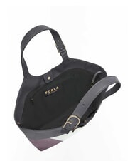 FURLA FLOW Torba na ramię ze sk&oacute;ry z nadrukiem pianka+aura+gleba - Torby damskie - 4