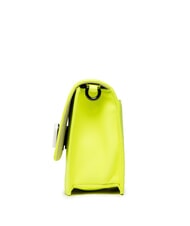 FURLA 1927 SOFT Mała torebka na ramię ze sk&oacute;ry nappa fluorescencyjny ż&oacute;łty + czarny - Torby damskie - 3