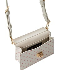 FURLA ZOE Torba na ramię ze sk&oacute;ry z nadrukiem tony piankowe - Torby damskie - 4