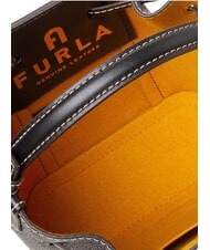 FURLA MIASTELLA Miniaturowa torebka typu bucket z paskiem na ramię Czarny - Torby damskie - 7